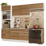 Cocina Integral Glamy Marron 270x225cm sin Mesón y sin Estufa - COCINAS | Bylmo