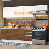 Cocina Integral Marcela Blanco 280x225cm sin Mesón y sin Estufa - COCINAS | Bylmo