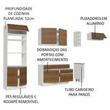 Cocina Integral Safira Marron 290x225cm sin Mesón y sin Estufa - COCINAS | Bylmo