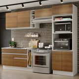 Cocina Integral Cristal Marron 290x225cm sin Mesón y sin Estufa - COCINAS | Bylmo