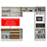 Cocina Integral Cristal Marron 290x225cm sin Mesón y sin Estufa - COCINAS | Bylmo
