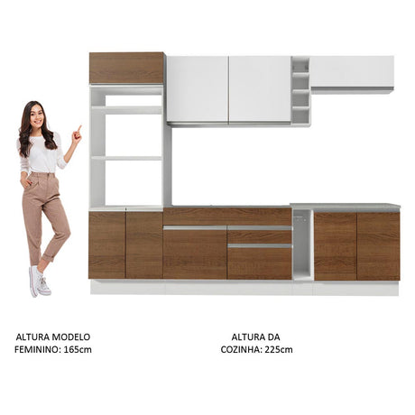 Cocina Integral Vicenza Blanco 290x225cm sin Mesón y sin Estufa - COCINAS | Bylmo