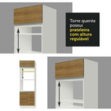Cocina Integral Safira Marron 290x225cm con Mesón de Madera y sin Estufa - COCINAS | Bylmo