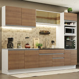 Cocina Integral Glamy Marron 310x225cm sin Mesón con Dos Cajones y sin Estufa - COCINAS | Bylmo