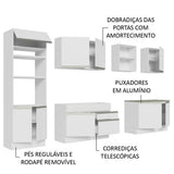 Cocina Integral Glamy Blanco 310x225cm sin Mesón y sin Estufa - COCINAS | Bylmo