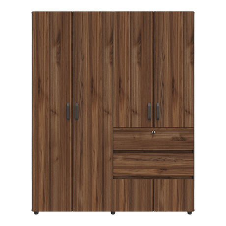 Closet Luanda Gales y Wengue 160x200cm con Tres Cajones - CLOSETS | Bylmo