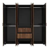 Closet Luanda Gales y Wengue 200x200cm con Dos Cajones - CLOSETS | Bylmo