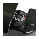 Asador Electrico Negro de Acero Inoxidable 45x9.5cm Portable