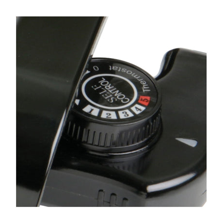 Asador Electrico Negro de Acero Inoxidable 45x9.5cm Portable