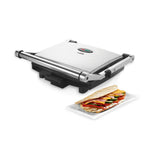 Asador Electrico Negro y Plateado de Acero Inoxidable 57x37.2cm Portable - ASADORES | Bylmo