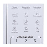 Horno Microondas Blanco 43.5x25cm Para 20 Litros con Seis Funciones - HORNOS MICROONDAS | Bylmo