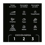Horno Microondas Negro 43.5x25cm Para 20 Litros con Seis Funciones - HORNOS MICROONDAS | Bylmo