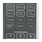 Horno Microondas Gris 48.5x29.3cm Para 25 Litros con Siete Funciones - HORNOS MICROONDAS | Bylmo