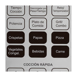 Horno Microondas Plateado 51.3x30.7cm Para 31 Litros con Siete Funciones - HORNOS MICROONDAS | Bylmo
