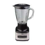 Licuadora Negro y Plateado 21.8x39.1cm de 1.5 Litros con Seis Velocidades y Seis Funciones Preconfiguradas - LICUADORAS Y PROCESADORES | Bylmo