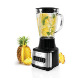 Licuadora Negro y Plateado 21.8x39.1cm de 1.5 Litros con Seis Velocidades y Seis Funciones Preconfiguradas - LICUADORAS Y PROCESADORES | Bylmo