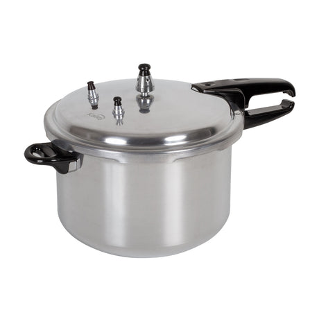 Olla de Presión Plateado De Aluminio 49.5x25.6cm de 11 Litros sin Revestimiento - OLLAS Y SARTENES | Bylmo