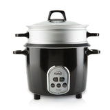 Olla Arrocera Negro y Gris 27.3x29.3cm de 1.5 Litros con Funciones Preconfiguradas - OLLAS ARROCERAS | Bylmo