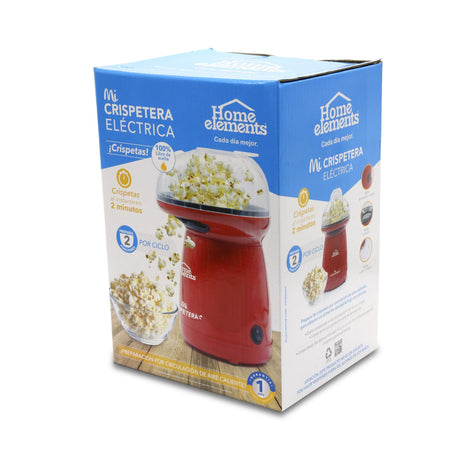 Crispetera Rojo 15X26cm De 1 Litro y Cocción con Aire Caliente - CRISPETERAS | Bylmo