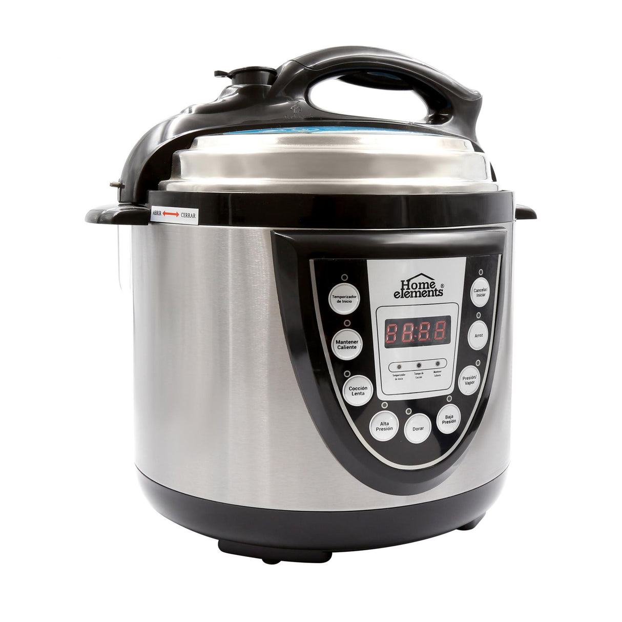 Olla Multifuncional Plateado y Negro 27.5x32cm de 4 Litros con Seis Funciones preconfiguradas - OLLAS MULTIFUNCIONALES | Bylmo