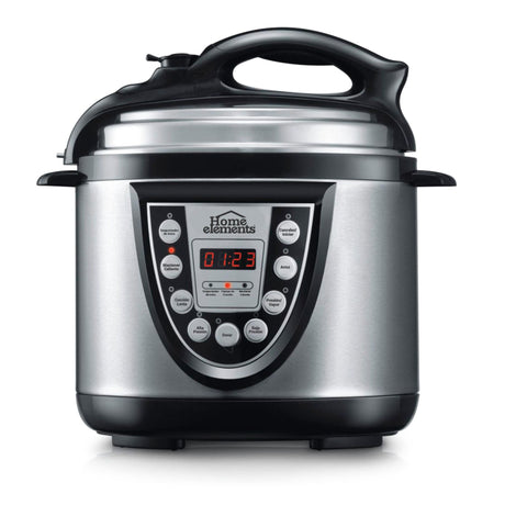 Olla Multifuncional Plateado y Negro 27.5x32cm de 4 Litros con Seis Funciones preconfiguradas - OLLAS MULTIFUNCIONALES | Bylmo