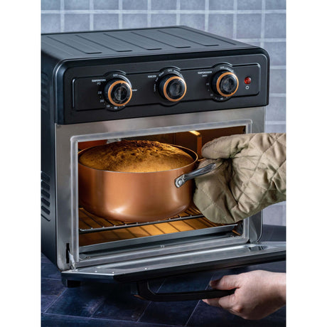 Olla Alta Cobre 23x15cm De 2.5 Litros Apta para Inducción con Mango de Acero Inoxidable - OLLAS Y SARTENES | Bylmo