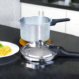 Olla de Presión Plateado y Negro 22.6x22cm De 4.2 Litros Apta para Inducción con Mango de Baquelita - OLLAS Y SARTENES | Bylmo