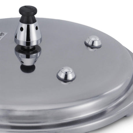 Olla de Presión Gris y Negro 22.5x19.5cm De 5.6 Litros Apta para Inducción con Mango de Baquelita - OLLAS Y SARTENES | Bylmo