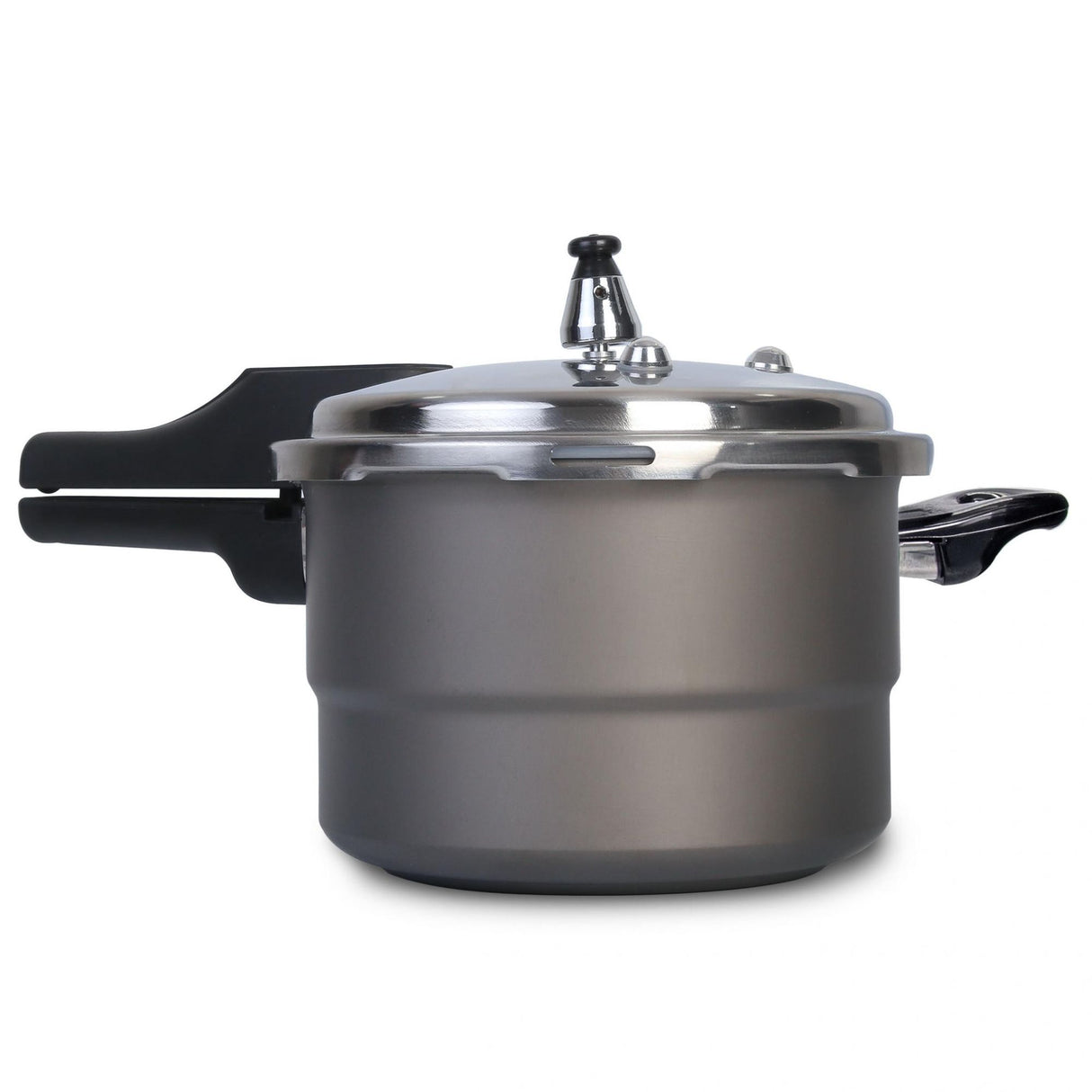 Olla de Presión Gris y Negro 22.5x19.5cm De 5.6 Litros Apta para Inducción con Mango de Baquelita - OLLAS Y SARTENES | Bylmo