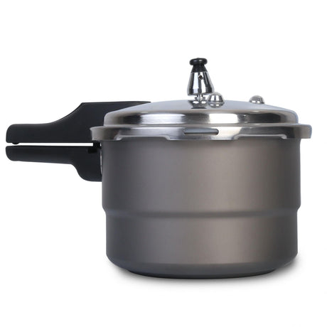 Olla de Presión Gris y Negro 20.4x17.6cm De 4.2 Litros Apta para Inducción con Mango de Baquelita - OLLAS Y SARTENES | Bylmo