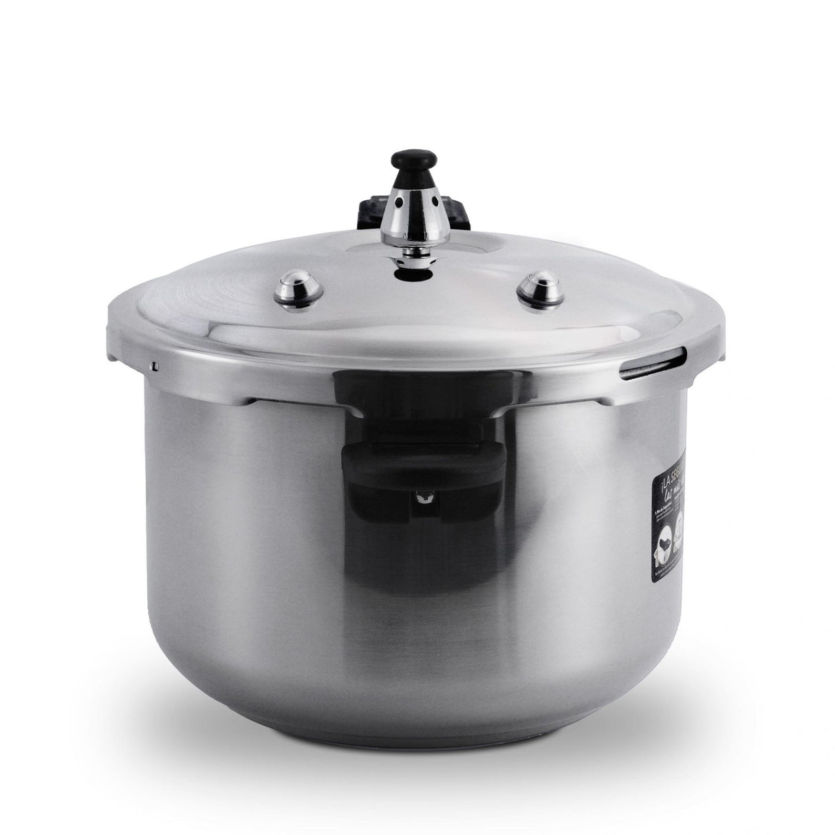 Olla de Presión Plateado y Negro 25.5x20.2cm De 5.6 Litros con Mango de Baquelita - OLLAS Y SARTENES | Bylmo
