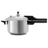 Olla de Presión Plateado y Negro 25.5x20.2cm De 5.6 Litros con Mango de Baquelita - OLLAS Y SARTENES | Bylmo