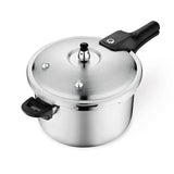 Olla de Presión Plateado y Negro 23x19cm De 4.2 Litros Apta para Inducción con Mango de Baquelita - OLLAS Y SARTENES | Bylmo