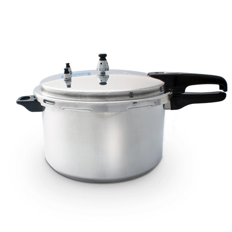 Olla de Presión Plateado y Negro 32.5x25.5cm De 11 Litros Apta para Inducción con Mango de Baquelita - OLLAS Y SARTENES | Bylmo