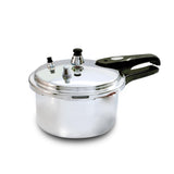 Olla de Presión Plateado y Negro 20.5x15cm De 2 Litros Apta para Inducción con Mango de Baquelita - OLLAS Y SARTENES | Bylmo