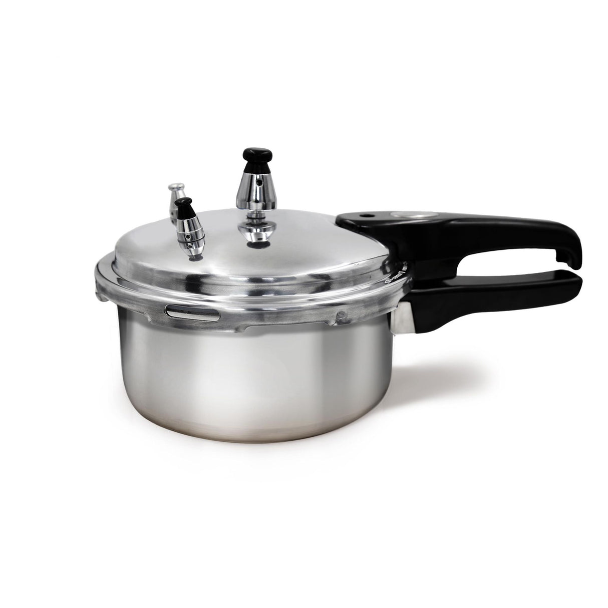 Olla de Presión Plateado y Negro 20.5x15cm De 2 Litros Apta para Inducción con Mango de Baquelita - OLLAS Y SARTENES | Bylmo