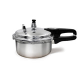 Olla de Presión Plateado y Negro 20.5x15cm De 2 Litros Apta para Inducción con Mango de Baquelita - OLLAS Y SARTENES | Bylmo
