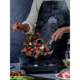 Sarten Plateado y Negro 27.3x5.5cm De 0.7 Litros Apta para Inducción con Mango de Acero Inoxidable - OLLAS Y SARTENES | Bylmo