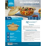 Olla Alta Transparente 18x11cm De 1 Litros Apta para Inducción con Mango de Vidrio - OLLAS Y SARTENES | Bylmo