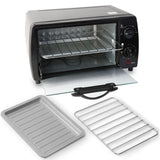 Horno Tostador Negro 26.5x20.5cm de 9 Litros con Temporizador - HORNOS TOSTADORES | Bylmo