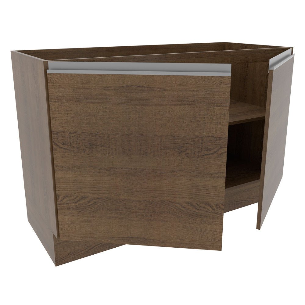 Mueble Inferior de Cocina Glamy Marron 120x81cm sin Mesón sin Estufa y sin Cajones - MUEBLES INFERIORES DE COCINA | Bylmo