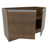 Mueble Inferior de Cocina Glamy Marron 120x81cm sin Mesón sin Estufa y sin Cajones - MUEBLES INFERIORES DE COCINA | Bylmo