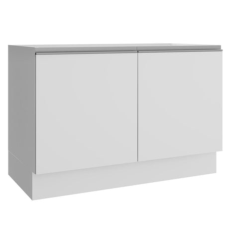 Mueble Inferior de Cocina Glamy Blanco 120x81cm sin Mesón y sin Estufa con 3 Entrepaños - MUEBLES INFERIORES DE COCINA | Bylmo