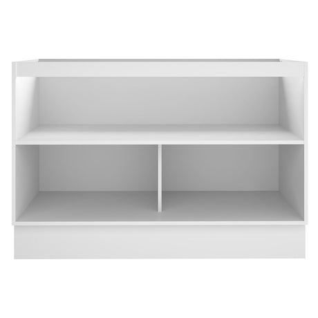 Mueble Inferior de Cocina Glamy Blanco 120x81cm sin Mesón y sin Estufa con 3 Entrepaños - MUEBLES INFERIORES DE COCINA | Bylmo