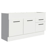 Mueble Inferior de Cocina Agata Blanco 150x81cm sin Mesón y sin Estufa con 2 Cajones - MUEBLES INFERIORES DE COCINA | Bylmo