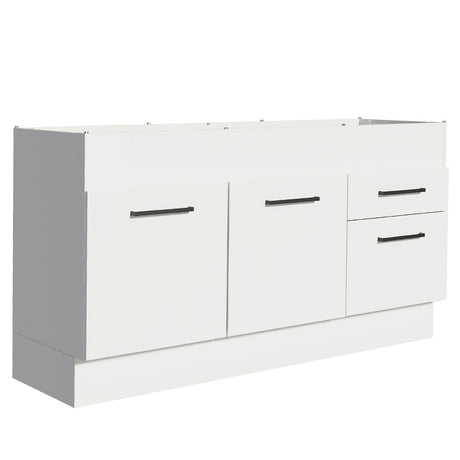 Mueble Inferior de Cocina Agata Blanco 150x81cm sin Mesón y sin Estufa con 2 Cajones - MUEBLES INFERIORES DE COCINA | Bylmo