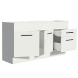 Mueble Inferior de Cocina Agata Blanco 150x81cm sin Mesón y sin Estufa con 2 Cajones - MUEBLES INFERIORES DE COCINA | Bylmo