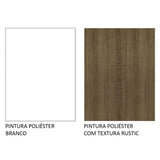 Mueble Inferior de Cocina Glamy Blanco y Marron 35x84cm con Mesón de Madera y sin Estufa con 2 Entrepaños - MUEBLES INFERIORES DE COCINA | Bylmo