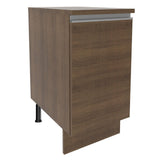 Mueble Inferior de Cocina Glamy Marron 40x84cm con Mesón de Madera y sin Estufa con 2 Entrepaños - MUEBLES INFERIORES DE COCINA | Bylmo