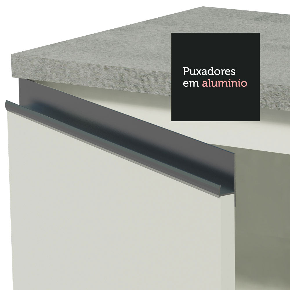 Mueble Inferior de Cocina Glamy Blanco 70x84cm con Mesón de Madera y sin Estufa - MUEBLES INFERIORES DE COCINA | Bylmo